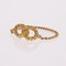 Modern 18 Karat Yellow Gold Interlaced Loop Chain Ring 3