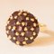 Vintage 18K Yellow Gold Ring with Garnets, 1950s, Image 2