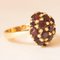 Vintage 18 Karat Gelbgold Ring mit Granaten, 1950er 7