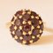 Vintage 18K Yellow Gold Ring with Garnets, 1950s 3