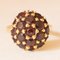 Vintage 18K Yellow Gold Ring with Garnets, 1950s, Image 3