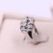 Vintage 18K White Gold Diamond Ring, 1960s, Image 3