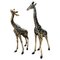 Figuras de jirafa grandes de latón, años 90. Juego de 2, Imagen 1