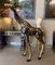 Large Brass Giraffe Figurines, 1990s, Set of 2 10