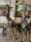 Grandes Figurines Girafes en Laiton, 1990s, Set de 2 6