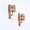 Mid-Century Rattan Lantern Sconces by Louis Sognot, 1960s, Set of 2 2