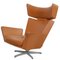 Fauteuil Ox en Cuir Cognac par Arne Jacobsen 13