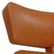 Poltrona Ox in pelle color cognac di Arne Jacobsen, Immagine 16