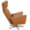 Fauteuil Ox en Cuir Cognac par Arne Jacobsen 2