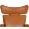 Ox Lounge Chair in Cognac Leather by Arne Jacobsen 15