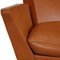 Fauteuil Ox en Cuir Cognac par Arne Jacobsen 18