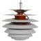 Contrast Pendant in White by Poul Henningsen, 1980s 1