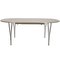 Vintage Dining Table in White by Piet Hein, 1990s, Image 1