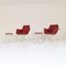 Iron and Fabric Armchairs and Poufs, 1950s, Set of 4, Image 7