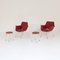 Iron and Fabric Armchairs and Poufs, 1950s, Set of 4, Image 6