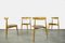 Vintage Danish Heart Dining Chairs in Beech and Teak by Hans J. Wegner, 1950s, Set of 4, Image 2