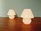 Pilz Lampen aus Muranoglas, 1970er, 2er Set 6