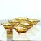 Smaller Bowls in Amber Glass from Borske Sklo, 1960s, Set of 6 7