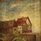 Artista inglese, Paesaggio, 1930, Olio su tela, con cornice, Immagine 3
