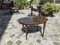 Low Oval Table in Finely Carved Walnut, 1950s, Image 1