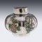 20th Century Chinese Export Silver & Enamel Tea Caddy from Luen Wo, 1900s, Image 5