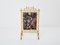 French Decorative Firescreen in Faux Bamboo and Giltwood, 1960s 8