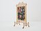 French Decorative Firescreen in Faux Bamboo and Giltwood, 1960s 11