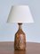 Swedish Glazed Stoneware Table Lamps by Gunnar Borg, 1960s, Set of 2 11