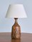Swedish Glazed Stoneware Table Lamps by Gunnar Borg, 1960s, Set of 2, Image 11