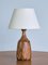 Swedish Glazed Stoneware Table Lamps by Gunnar Borg, 1960s, Set of 2 7