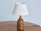 Swedish Glazed Stoneware Table Lamps by Gunnar Borg, 1960s, Set of 2 6