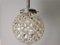 Mid-Century Portuguese Clear Crystal and Acrylic Hanging Lamp, 1960s 3