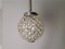 Mid-Century Portuguese Clear Crystal and Acrylic Hanging Lamp, 1960s, Image 2