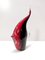Figura decorativa a forma di pesce postmoderna in vetro di Murano nero e rosso, anni '80, Immagine 7