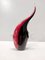 Postmodern Black and Red Blown Murano Glass Fish Decorative Figure, 1980s 6