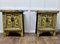 Chinoiserie Cream Lacquered Cabinets, Set of 2 1