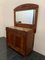 Antique Credenza with Mirror in Cherry, 1890s, Set of 2 2