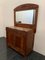 Antique Credenza with Mirror in Cherry, 1890s, Set of 2, Image 2