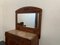 Antique Credenza with Mirror in Cherry, 1890s, Set of 2 3