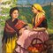 Francesc Galofre Suris, Señoras charlando, años 20, óleo sobre lienzo, Imagen 2