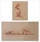 Jean Auguste Vyboud, Nude Life Studies, 1920s, Etchings, Set of 2 1