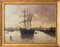 Escenas marinas, década de 1890, óleo sobre lienzos, Juego de 4, Imagen 3
