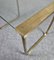 Mid-Century Coffee Table in Brass and Transparent Glass, 1960s 4