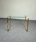 Mid-Century Coffee Table in Brass and Transparent Glass, 1960s 7