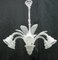 Vintage White Chandelier, 1940s 5