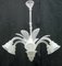 Vintage White Chandelier, 1940s 3