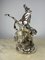 Large Vintage Sculpture in Silver Plating, Italy, 1980s 3