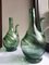 Blue-Green Blush Glass Decanters, Set of 2 3
