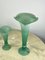 Lámparas de cristal de Murano verde, Italia, años 80. Juego de 3, Imagen 4