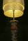 Pie de lámpara sueco con pantalla cilíndrica de seda Doupion, Imagen 4